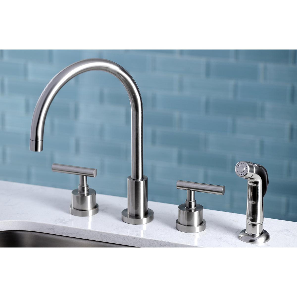 Kingston Brass KS8721CML Widespread Kitchen Faucet