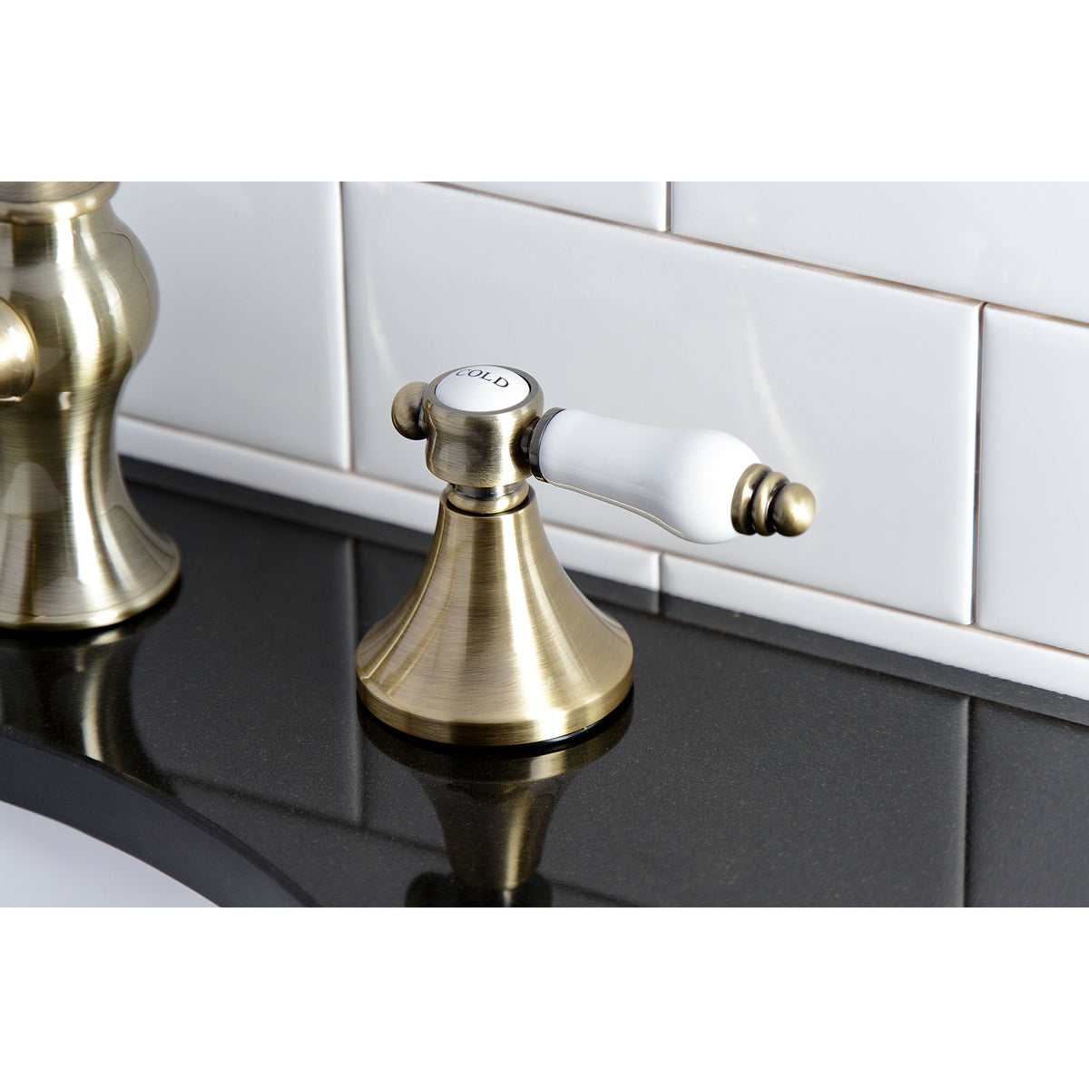 Kingston Brass KC7065BPL 8 in. Widespread Bathroom Faucet