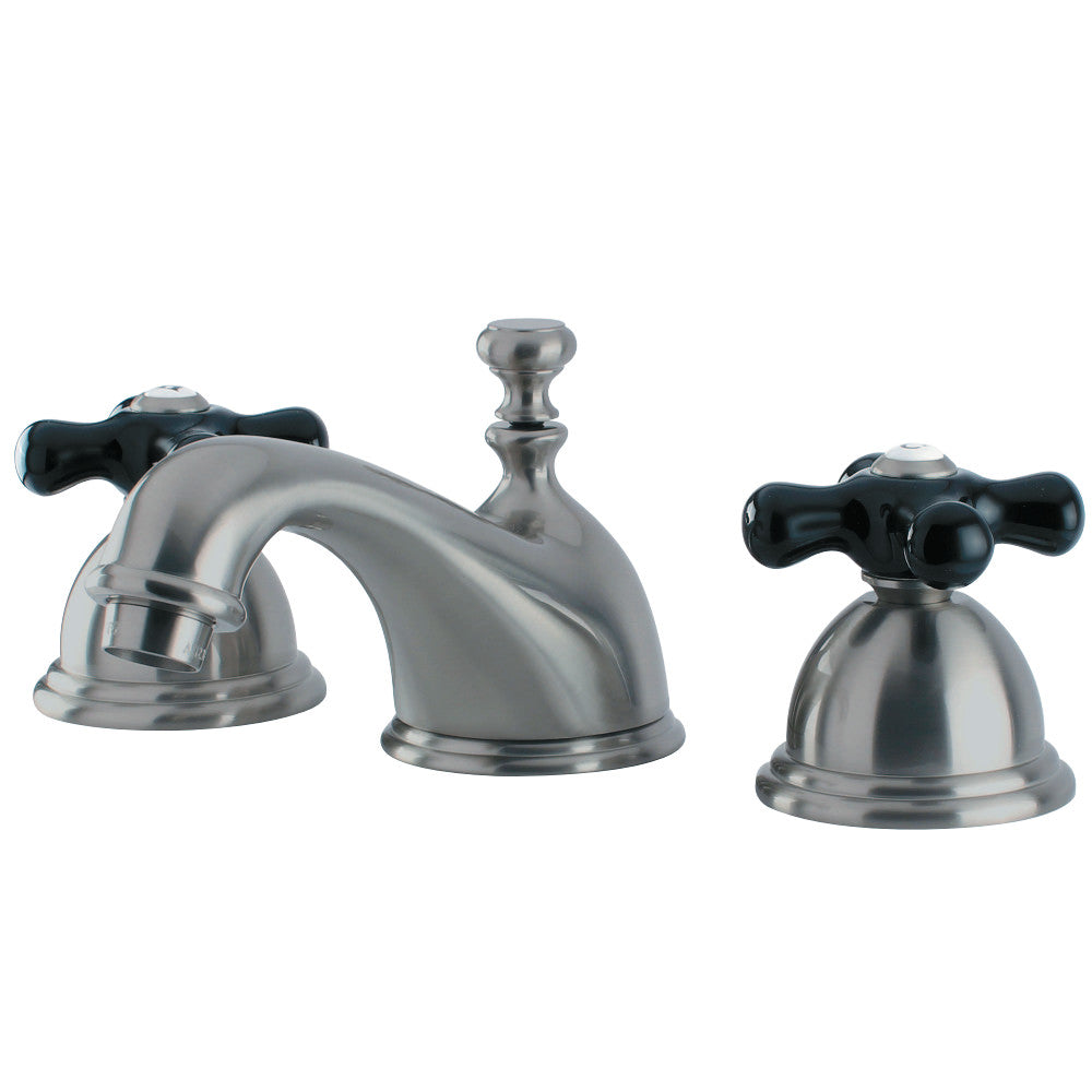 Kingston Brass KS3961PKX Duchess Widespread Bathroom Faucet with Brass Pop-Up