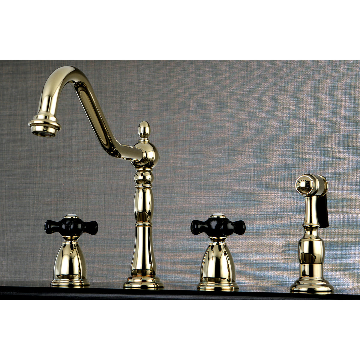 Kingston Brass KB1798PKXBS Widespread Kitchen Faucet