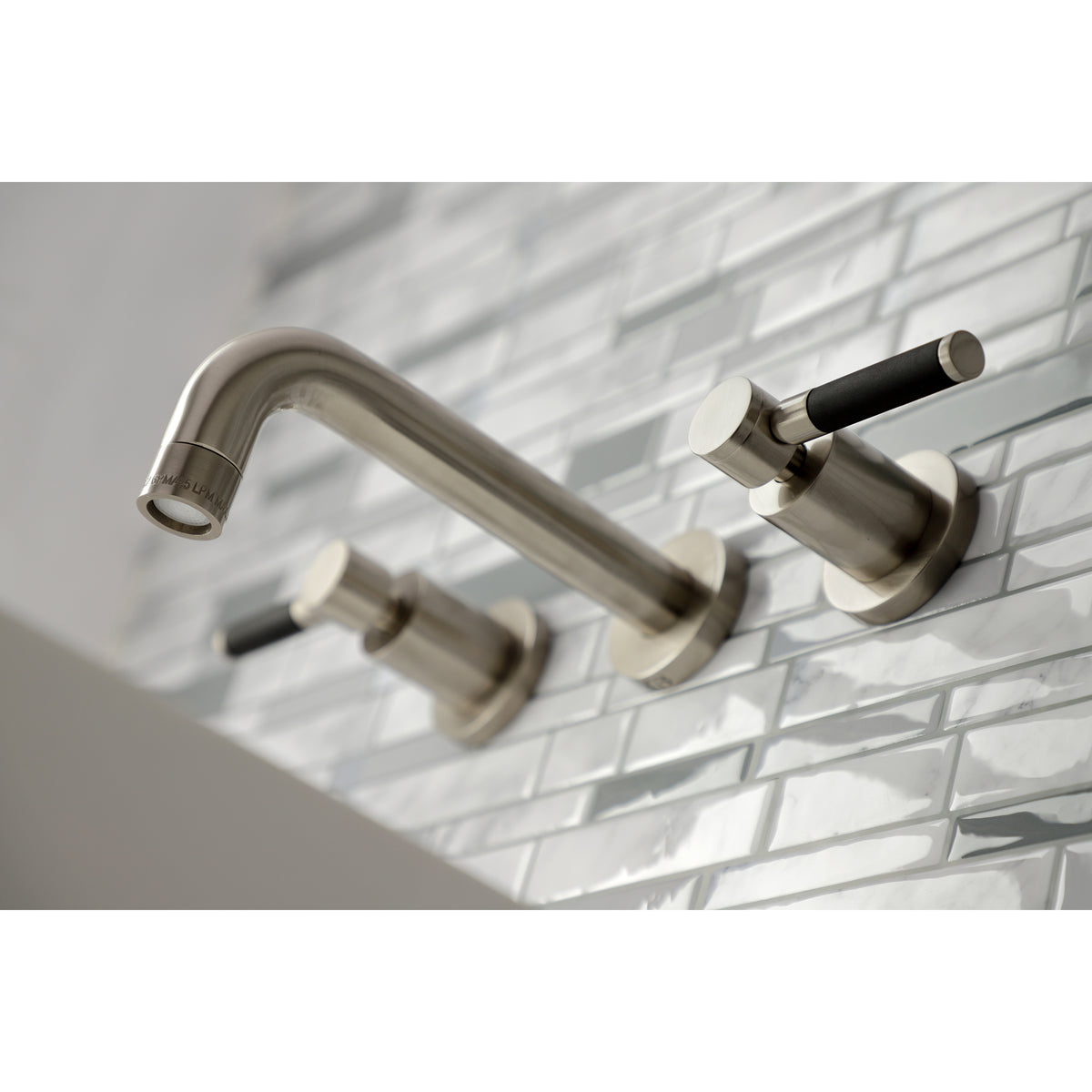 Kingston Brass KS8121DKL Kaiser 2-Handle Wall Mount Bathroom Faucet
