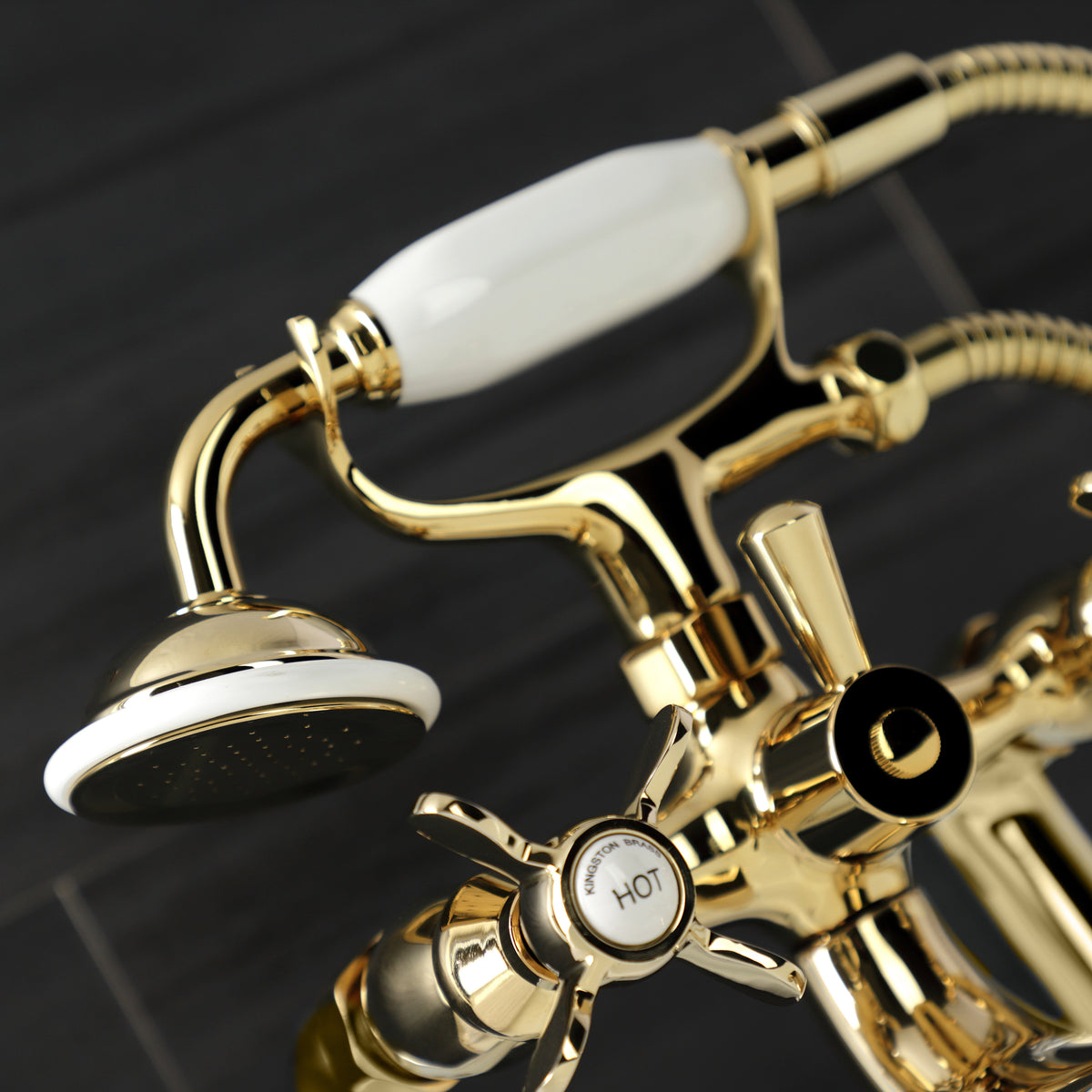 Essex Deck Mount Clawfoot Tub Faucet with Hand Shower