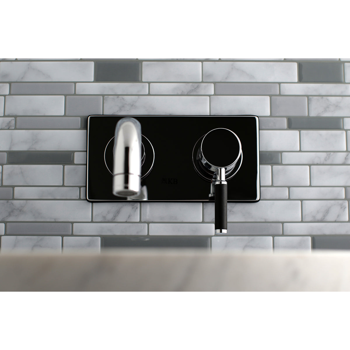 Kingston Brass KS8118DKL Kaiser Single-Handle Wall Mount Bathroom Faucet