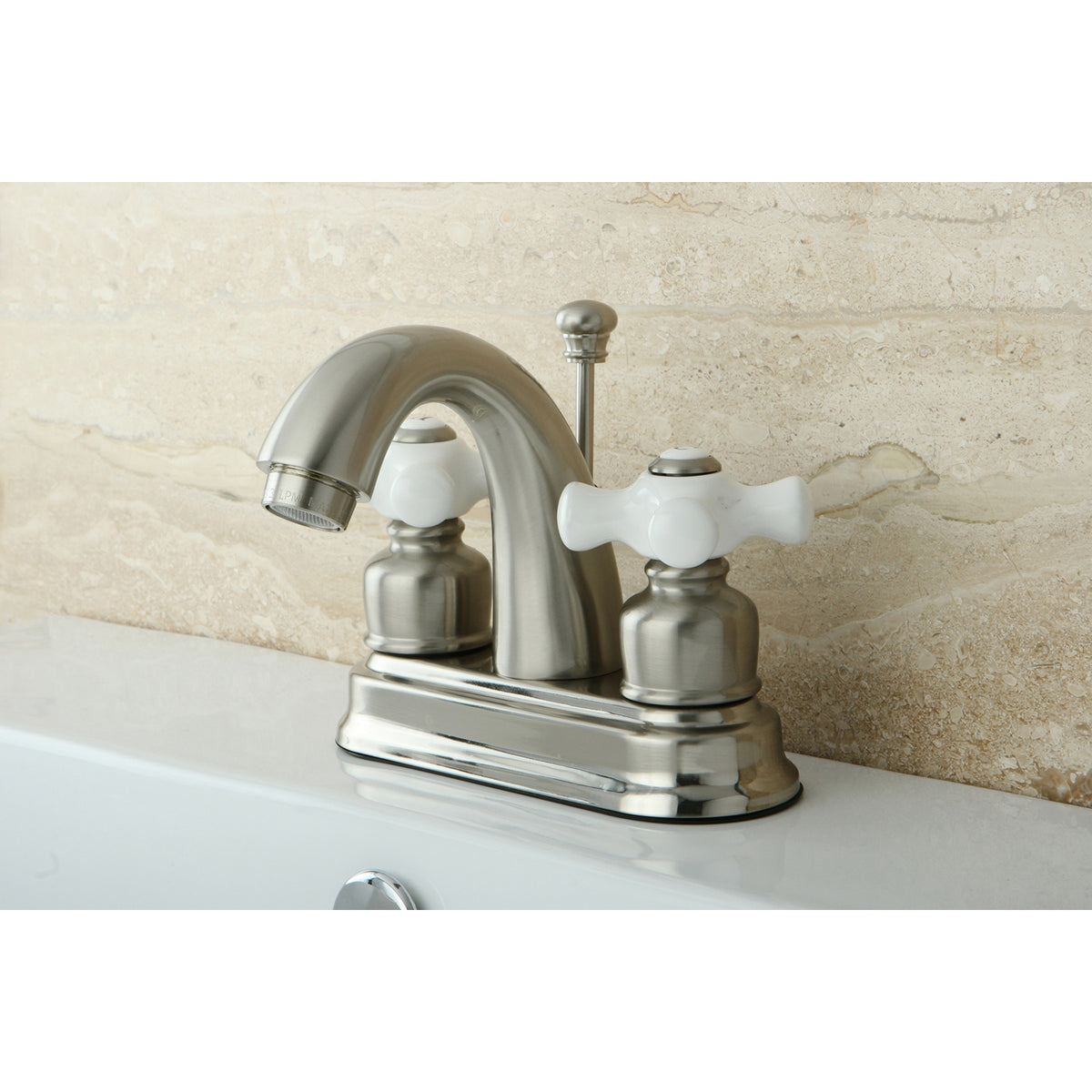 Kingston Brass KB5613PX Restoration 4 in. Centerset Bathroom Faucet
