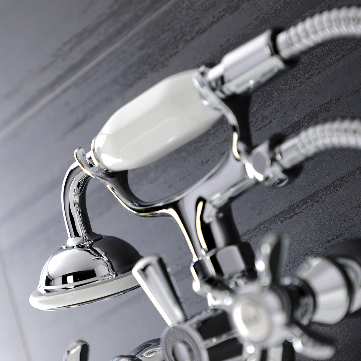 Essex Wall Mount Clawfoot Tub Faucet with Hand Shower