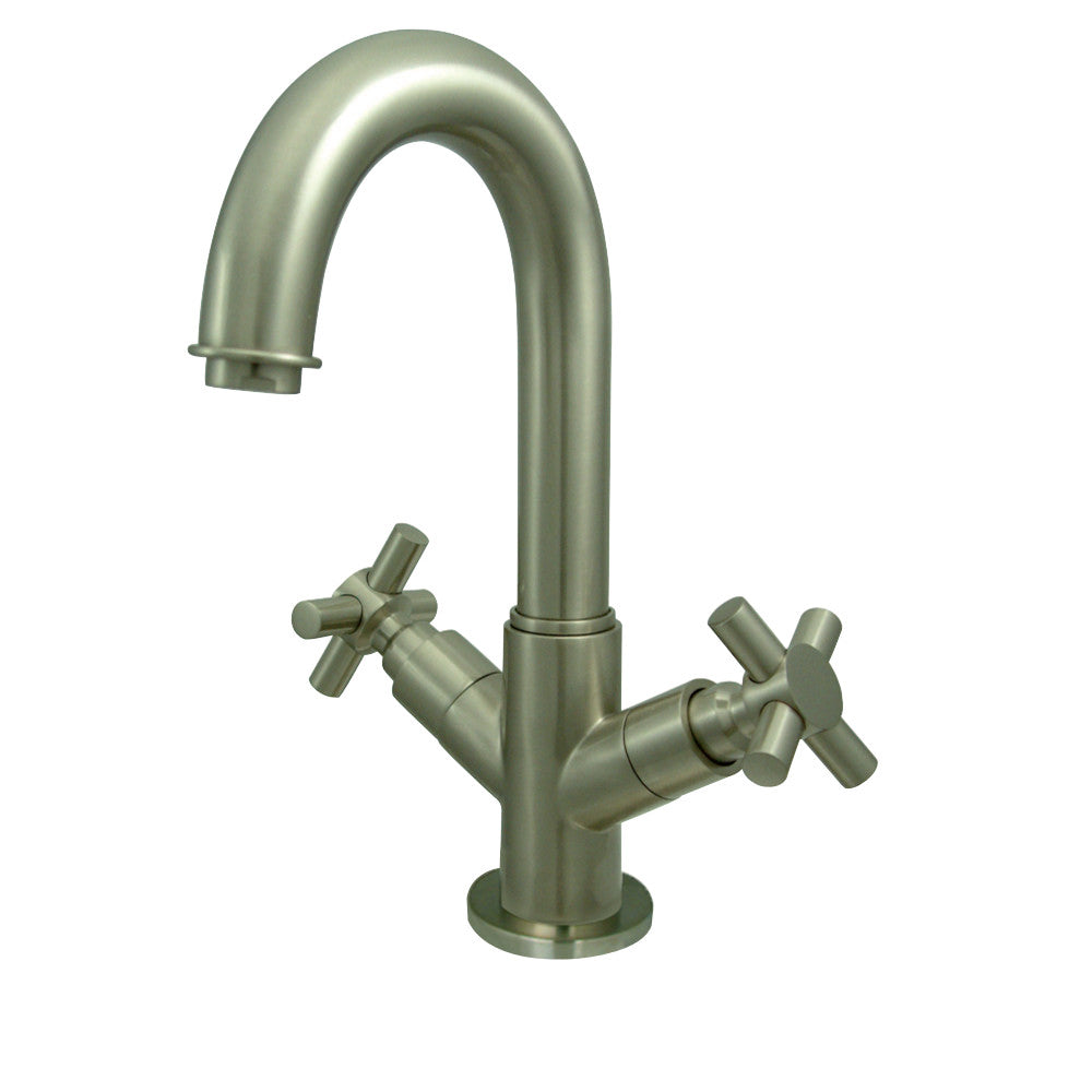 Kingston Brass KS8458JX Concord Two-Handle Bathroom Faucet with Push Pop-Up and Cover Plate