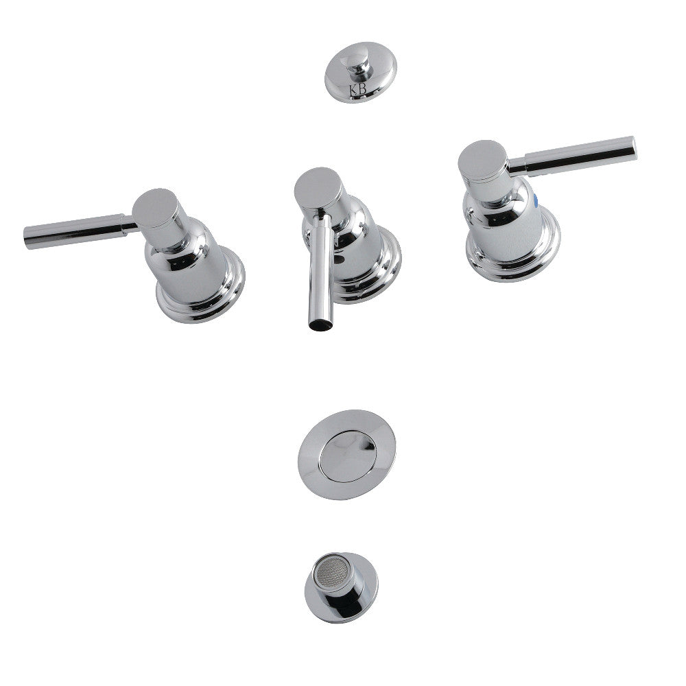 Kingston Brass Concord KB6328DL 3-Handle Bidet Faucet
