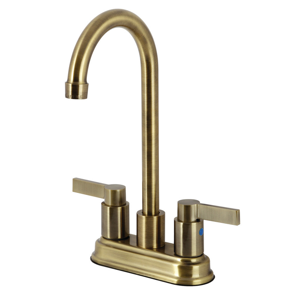 Kingston Brass KB8498NDL NuvoFusion 4&quot; Centerset Bar Faucet