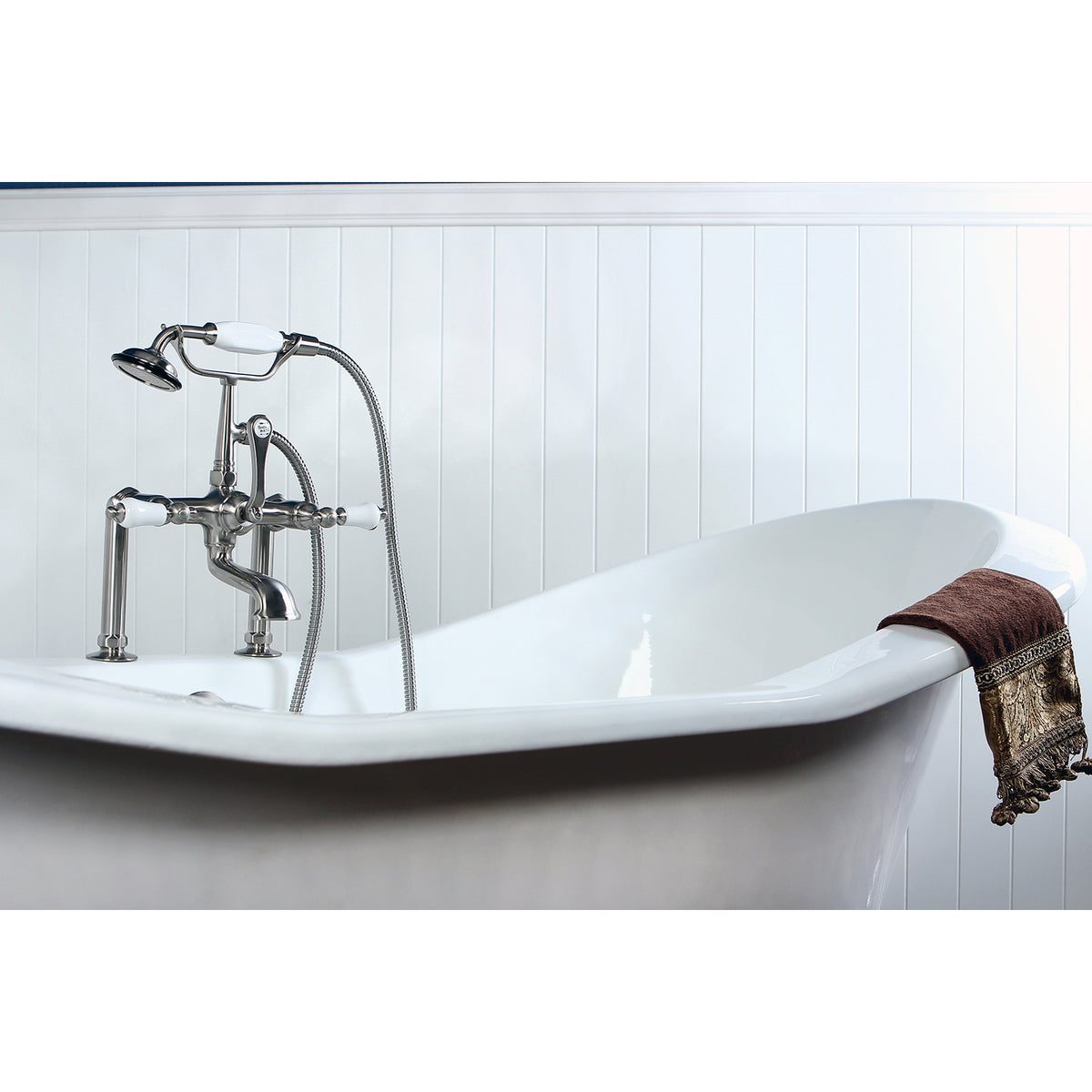 Vintage 7-Inch Deck Mount Clawfoot Tub Faucet