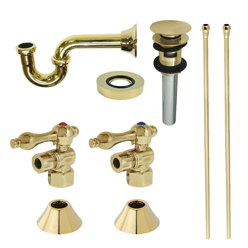 Kingston Brass Traditional Plumbing Sink Trim Kit with P-Trap and Overflow Drain
