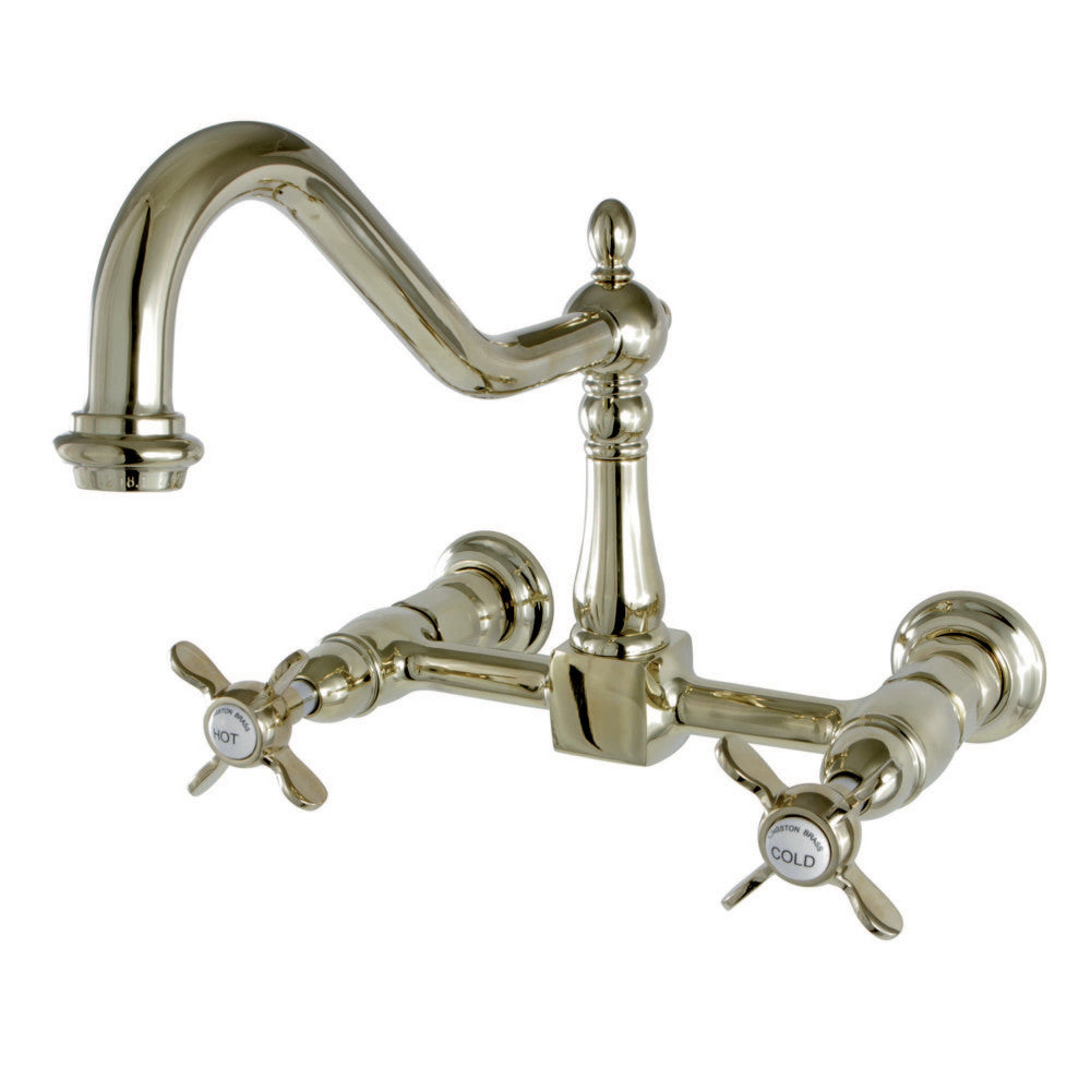 Kingston Brass KS1242BEX Essex Wall Mount Bridge Kitchen Faucet