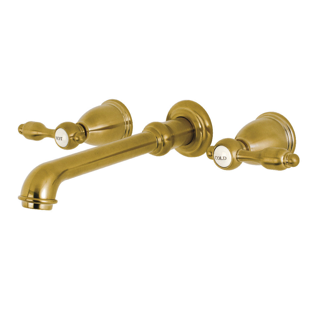 Kingston Brass KS7125TAL Tudor Two-Handle Wall Mount Bathroom Faucet