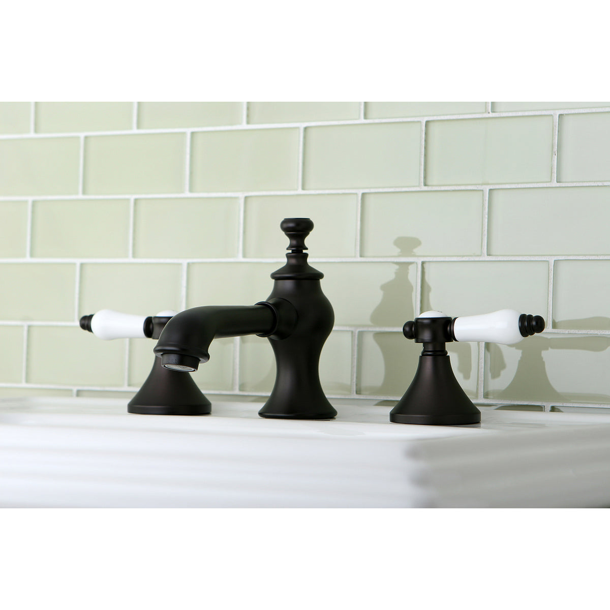 Kingston Brass KC7065BPL 8 in. Widespread Bathroom Faucet