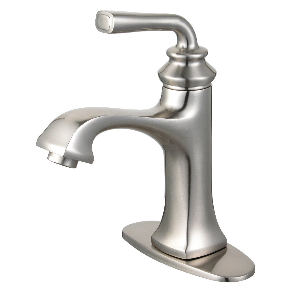 Fauceture LS4420RXL Restoration Single-Handle Bathroom Faucet with Push-Up Drain and Deck Plate