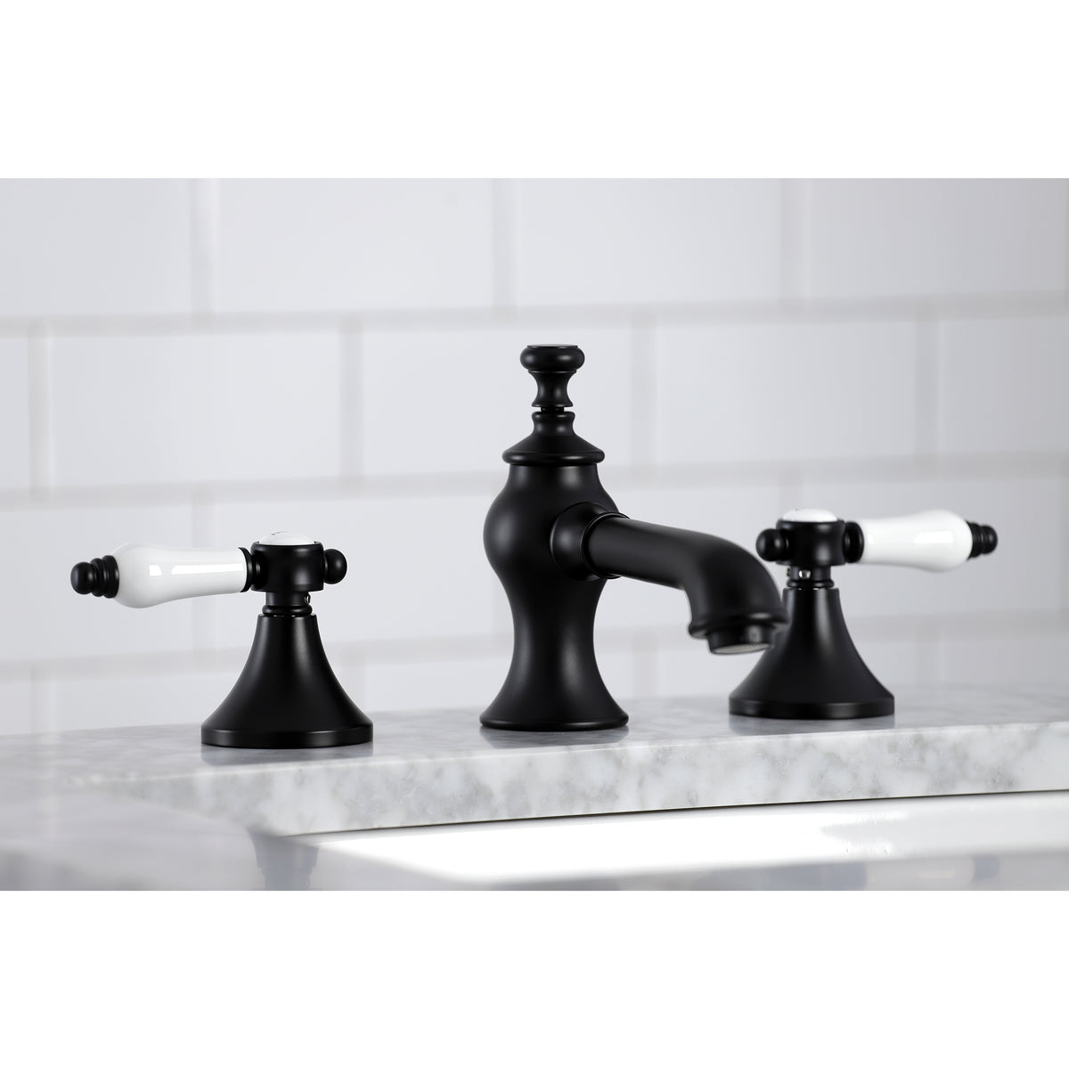 Kingston Brass KC7065BPL 8 in. Widespread Bathroom Faucet