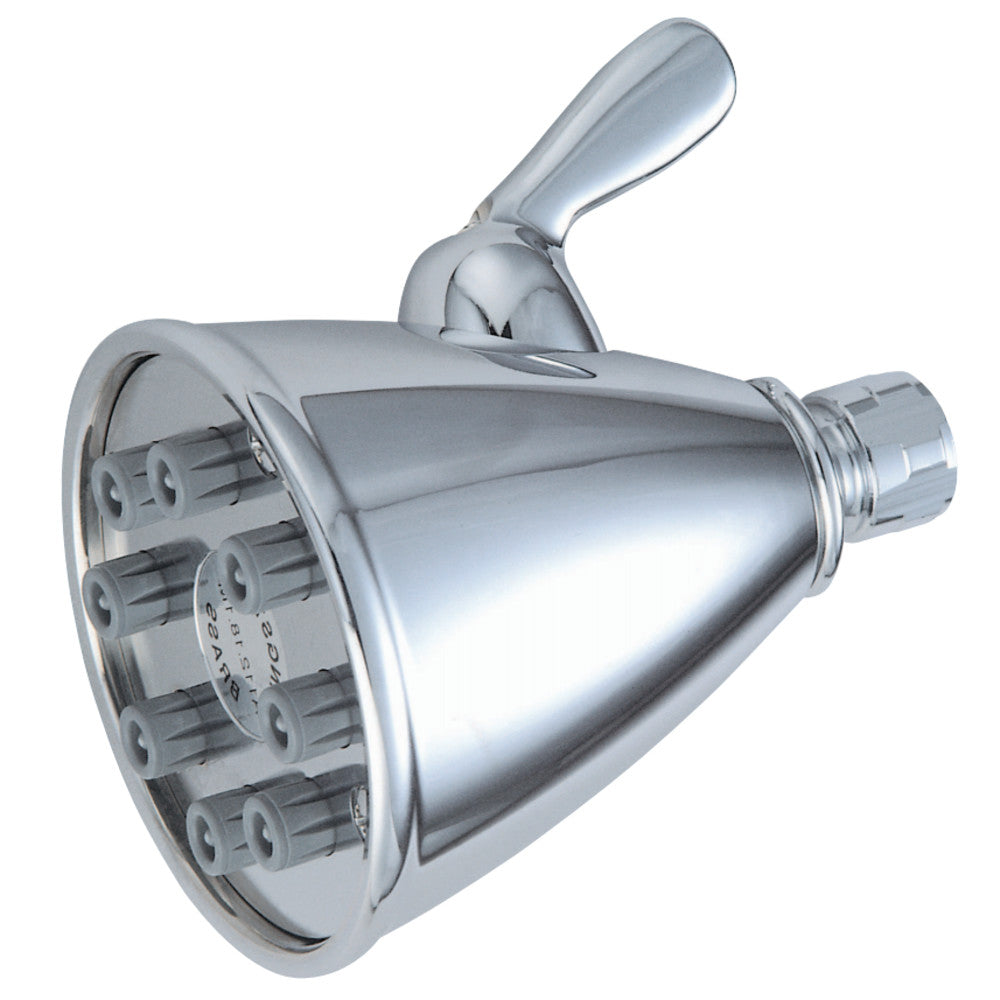 Victorian 3-5/8&quot; Adjustable Brass Shower Head