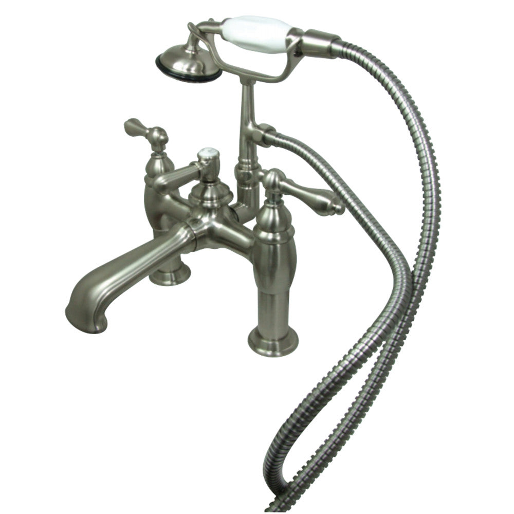 Vintage 7-Inch Deck Mount Tub Faucet with Hand Shower