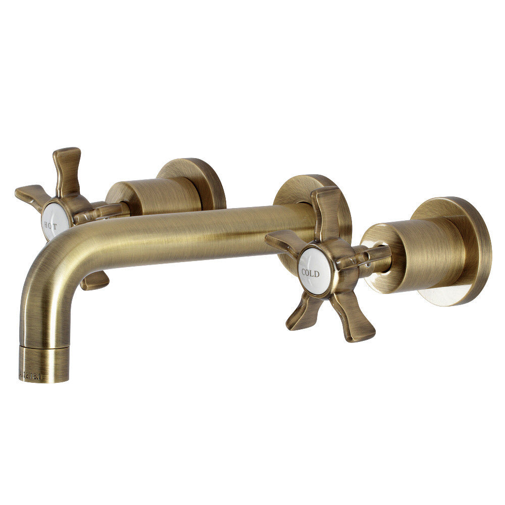 Kingston Brass KS8128NX Hamilton Two-Handle Wall Mount Bathroom Faucet