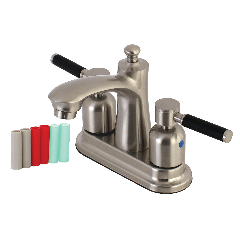 Kingston Brass FB7625DKL 4 in. Centerset Bathroom Faucet