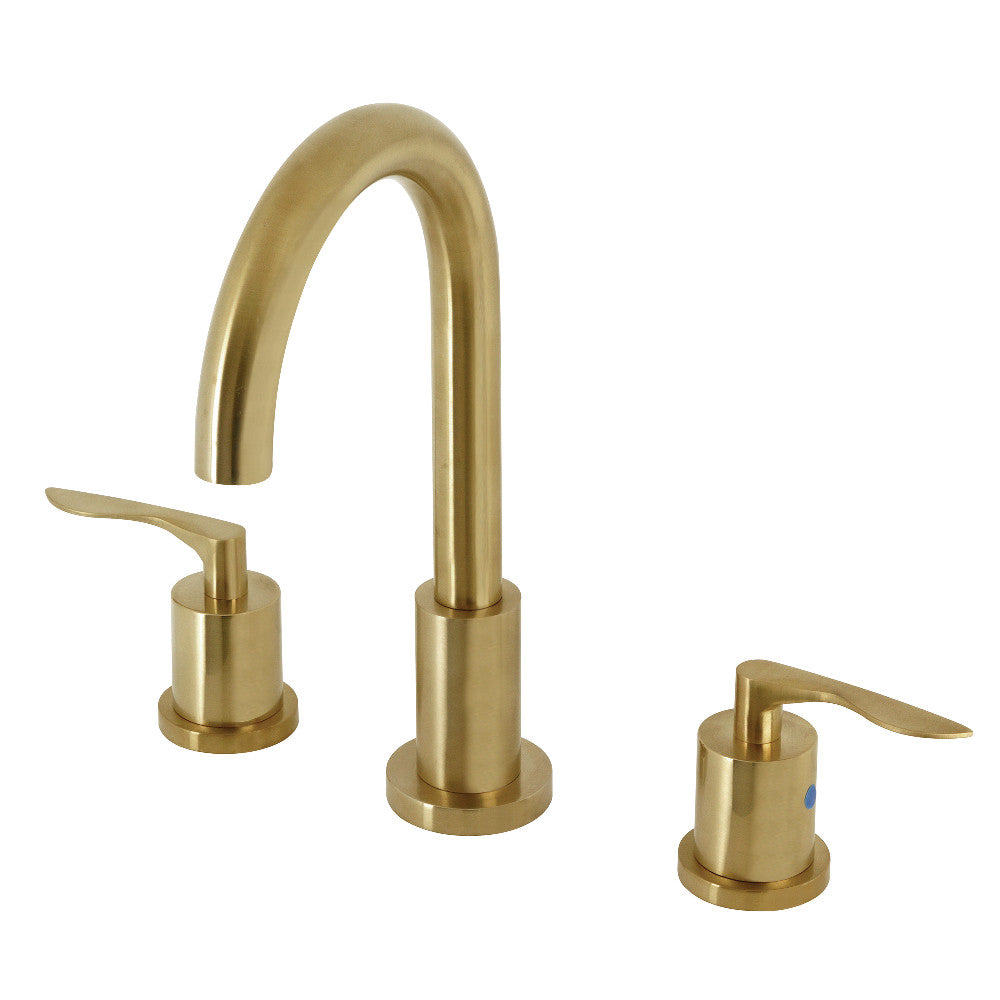 Kingston Brass FSC8925SVL Serena Widespread Bathroom Faucet with Brass Pop-Up