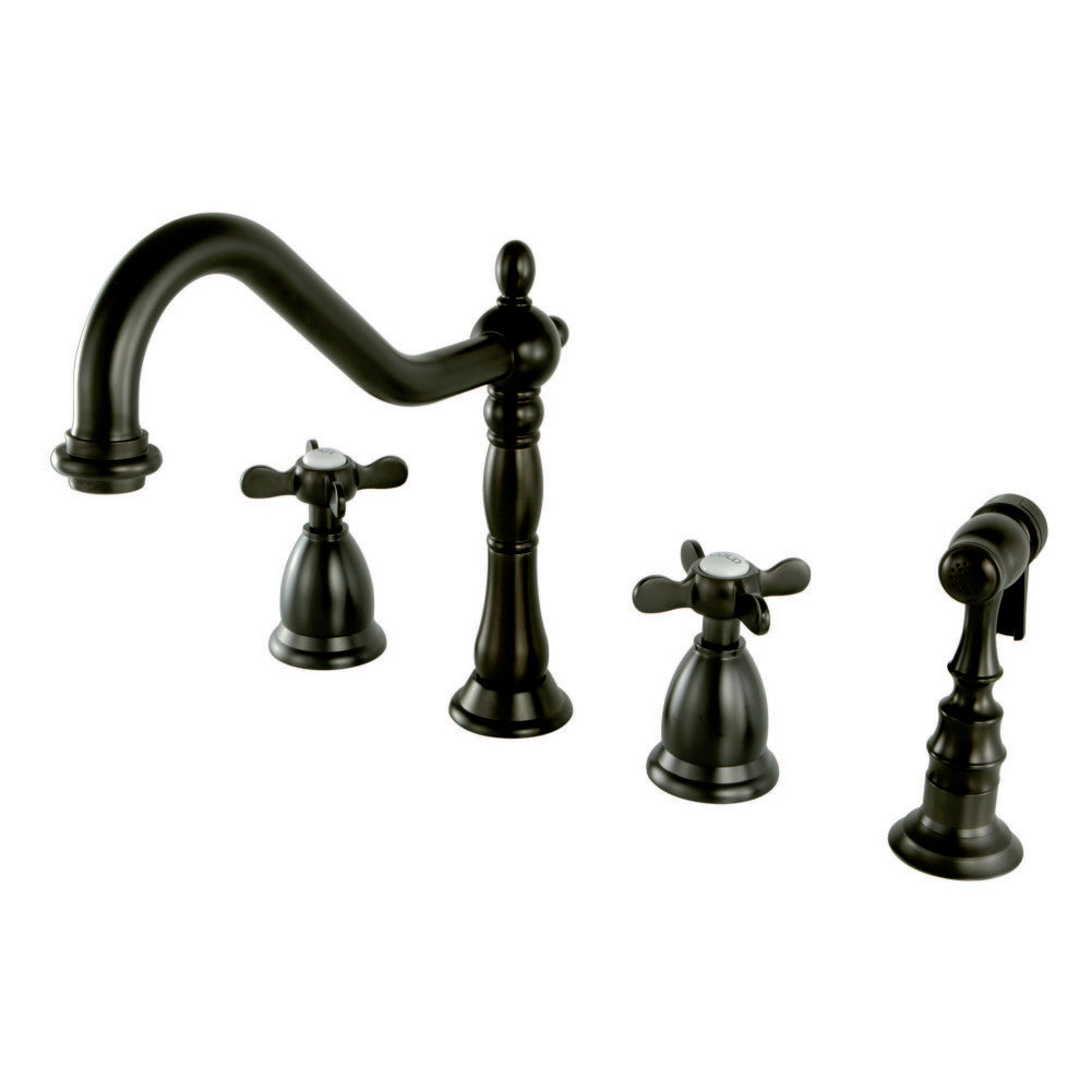 Kingston Brass KS1791BEXBS Widespread Kitchen Faucet