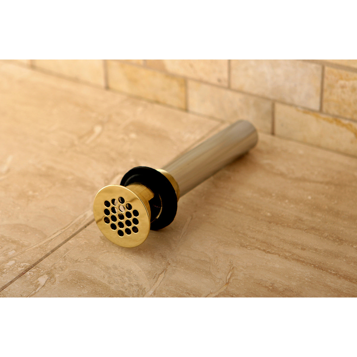 Kingston Brass 19-Hole Grid Drain with Overflow, 17 Gauge