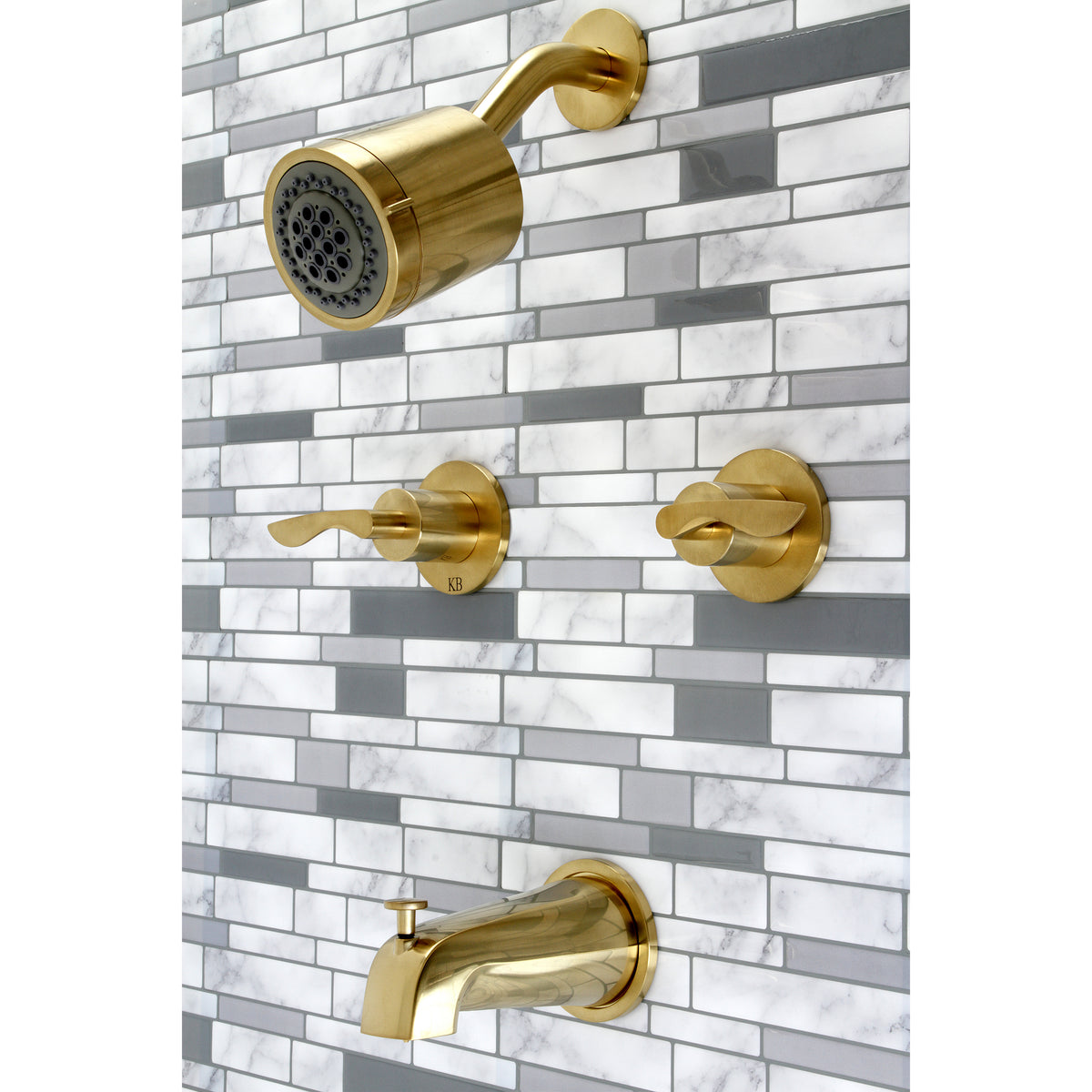 Serena Two-Handle Tub and Shower Faucet