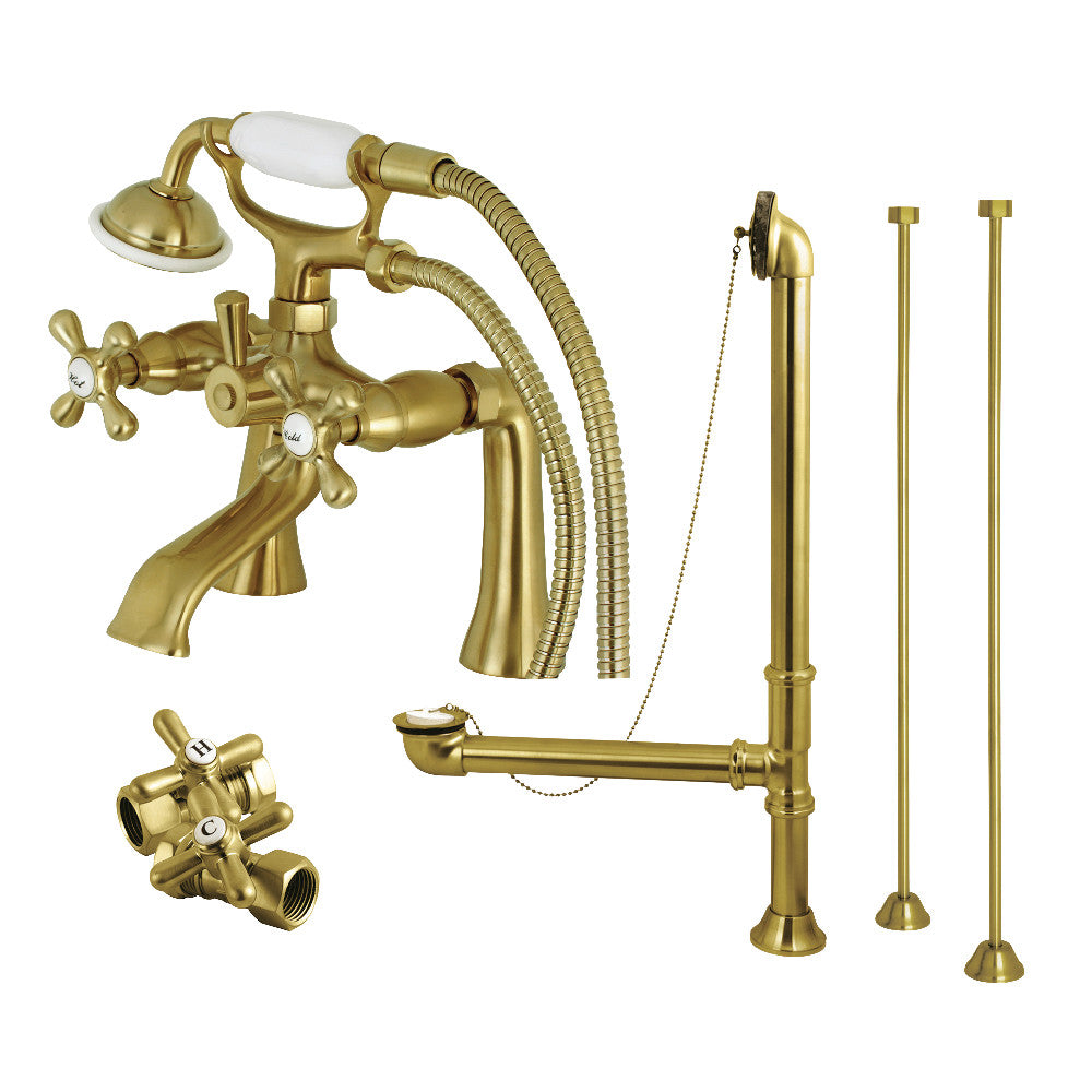 Vintage Deck Mount Clawfoot Tub Faucet Package