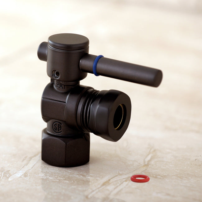 Kingston Brass 1/2&quot; FIP X 1/2&quot; or 7/16&quot; Slip Joint Angle Stop Valve