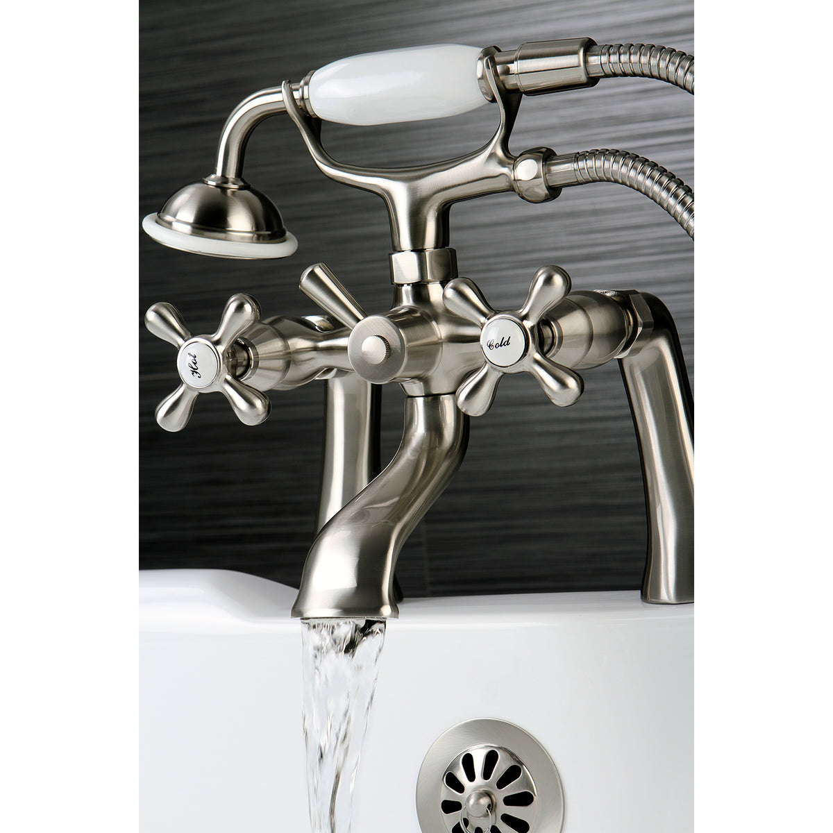 Kingston Clawfoot Tub Faucet with Hand Shower
