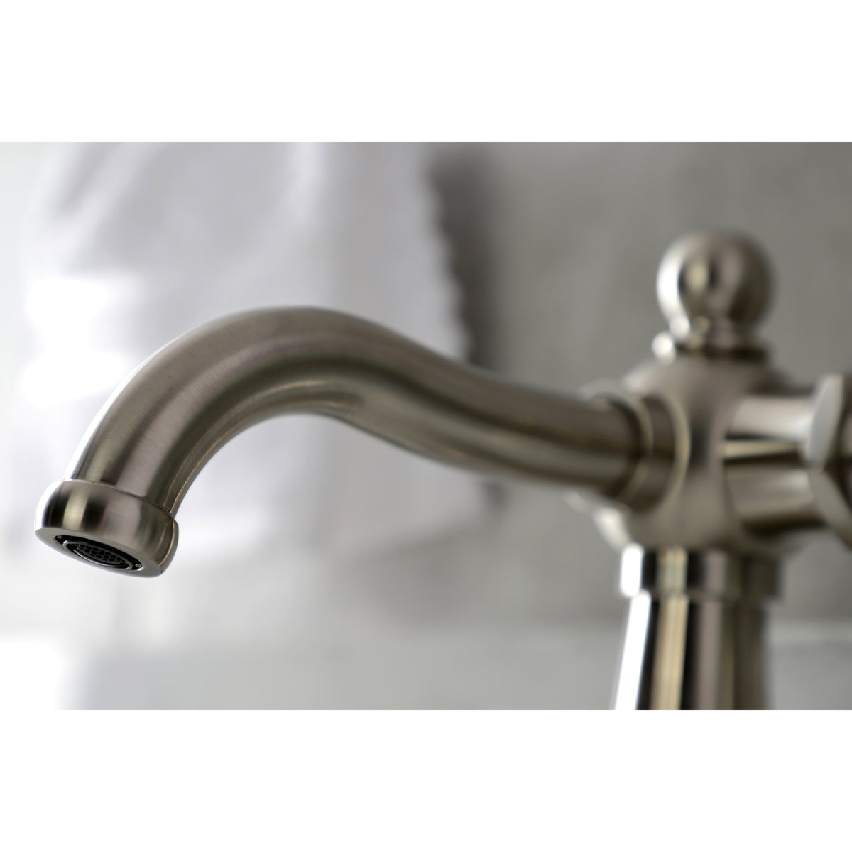 Kingston Brass KSD154BXPB Nautical Single-Handle Bathroom Faucet with Push Pop-Up
