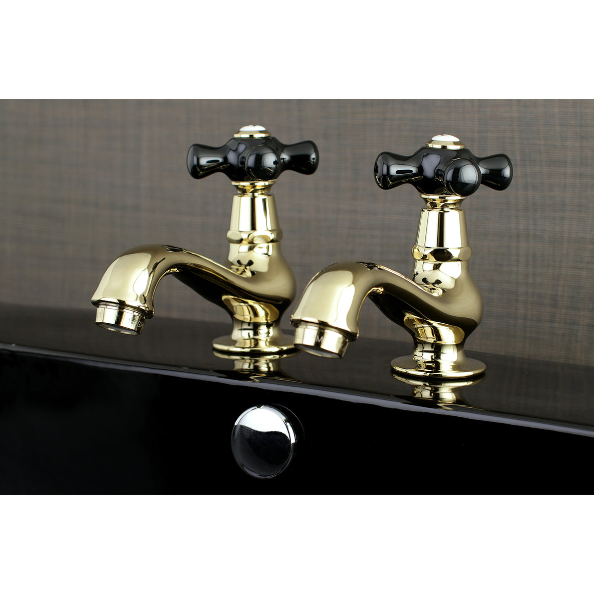 Kingston Brass KS1102PKX Basin Tap Faucet with Cross Handle