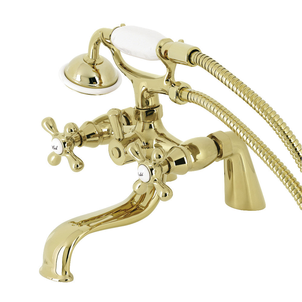 Kingston Deck Mount Clawfoot Tub Faucet with Hand Shower