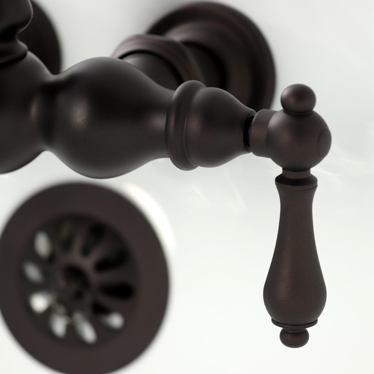 Vintage 3-3/8&quot; Tub Wall Mount Clawfoot Tub Faucet