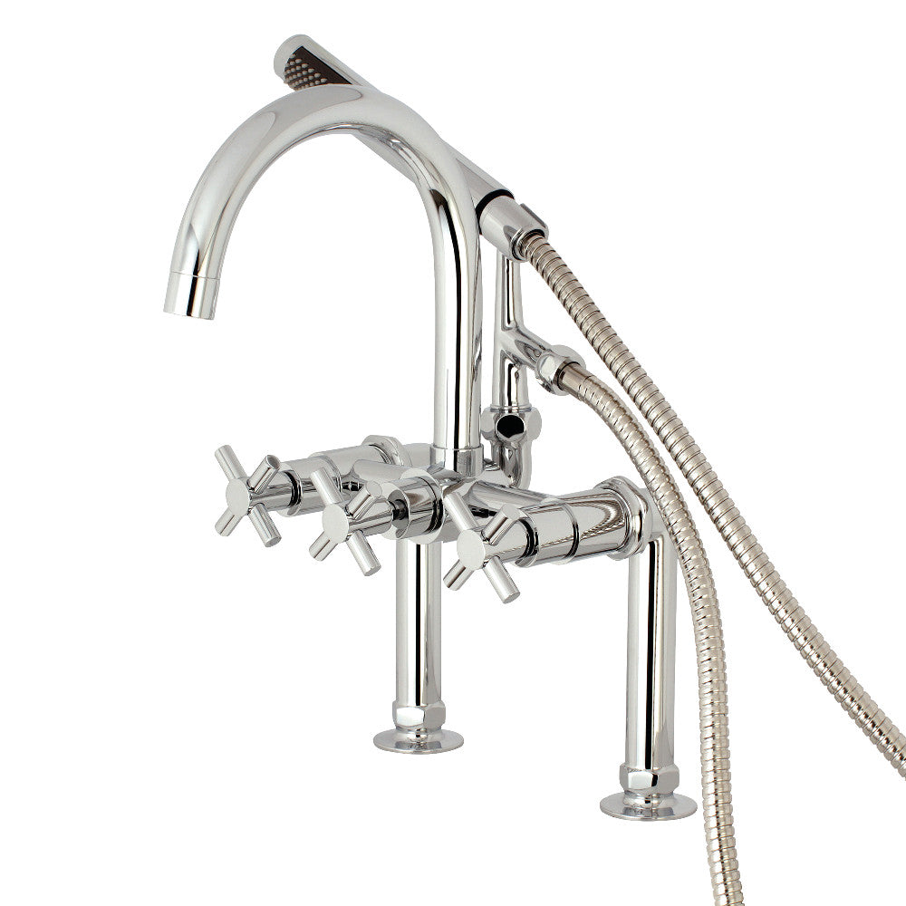 Aqua Vintage Concord 7-Inch Deck Mount Clawfoot Tub Faucet