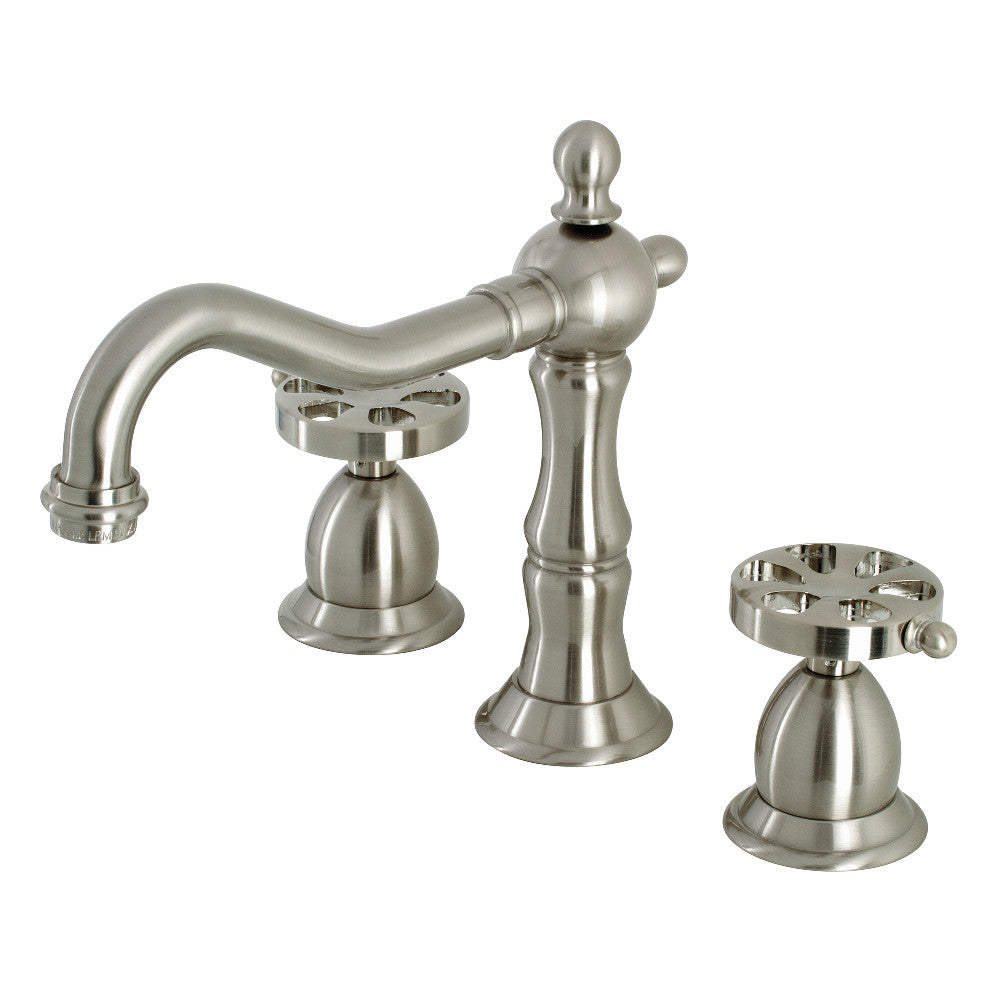 Kingston Brass KS1978RX Belknap Widespread Bathroom Faucet with Brass Pop-Up