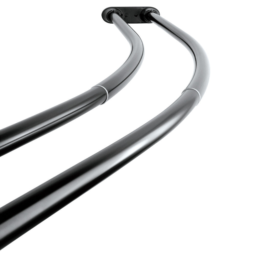 Kingston Brass Adjustable (60&quot;-72&quot;) Double Curved Stainless Steel Shower Curtain Rod