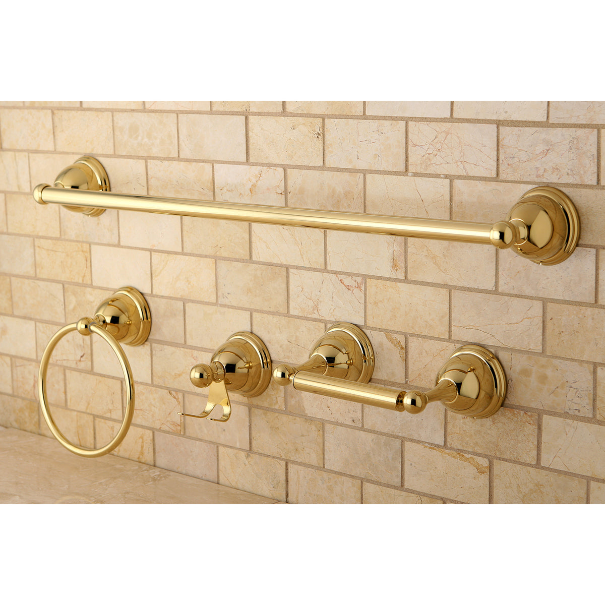 Kingston Brass Restoration 4-Piece Bathroom Hardware