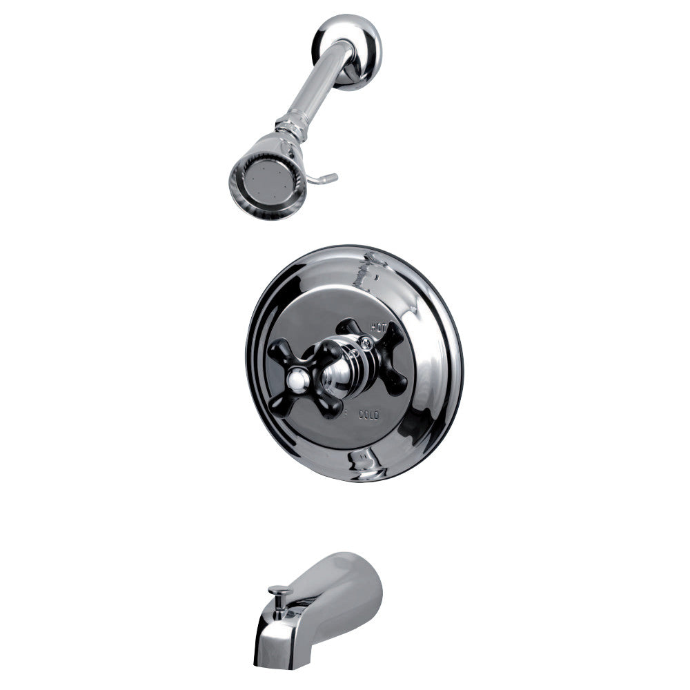 Duchess Tub and Shower Faucet with Cross Handle