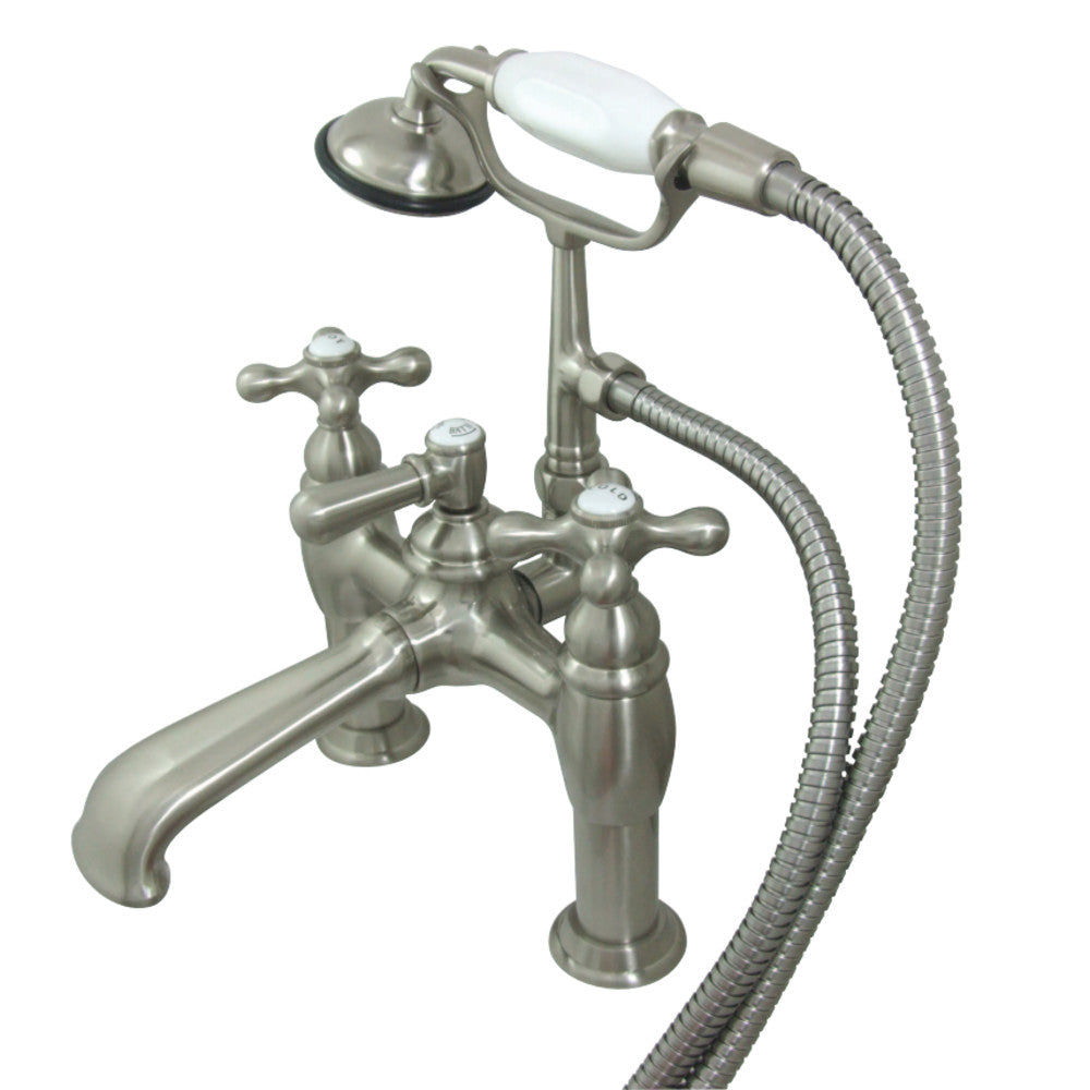Vintage 7-Inch Deck Mount Tub Faucet with Hand Shower