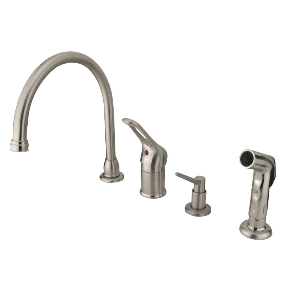 Kingston Brass KB811K1 Single-Handle Widespread Kitchen Faucet