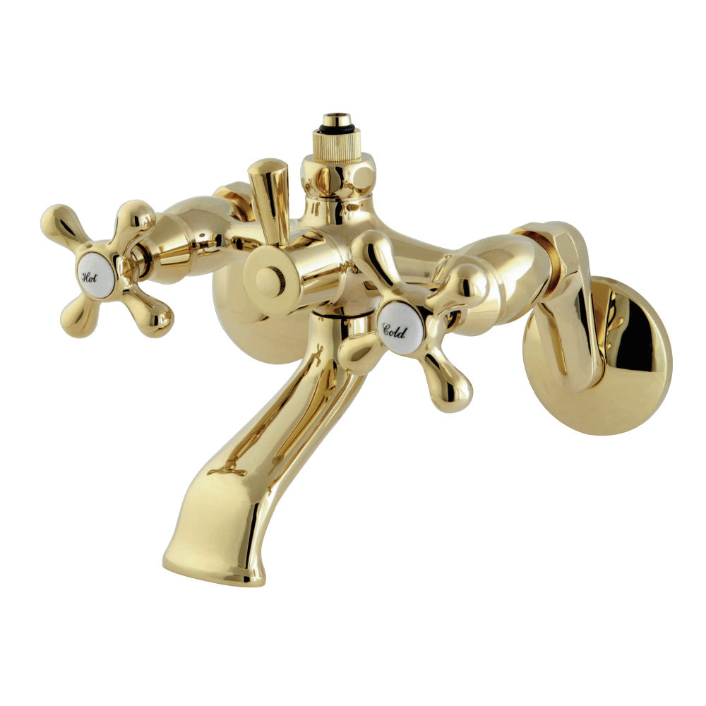 Kingston Brass Vintage Wall Mount Tub Faucet with Riser Adapter