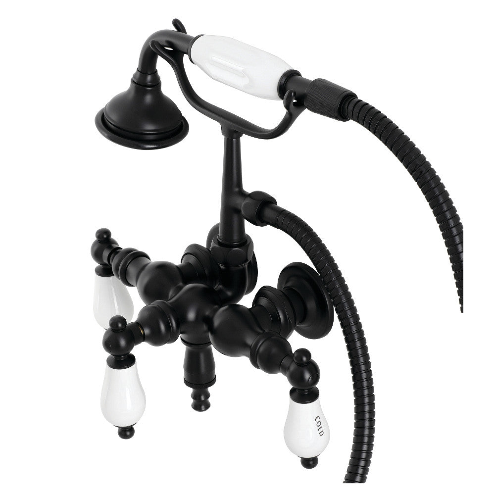 Aqua Vintage Vintage 39510 Inch Wall Mount Tub Faucet with Hand Shower