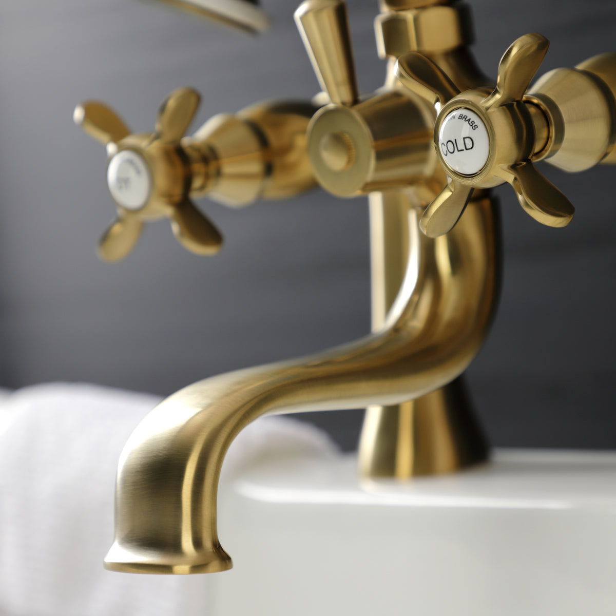 Essex Deck Mount Clawfoot Tub Faucet with Hand Shower