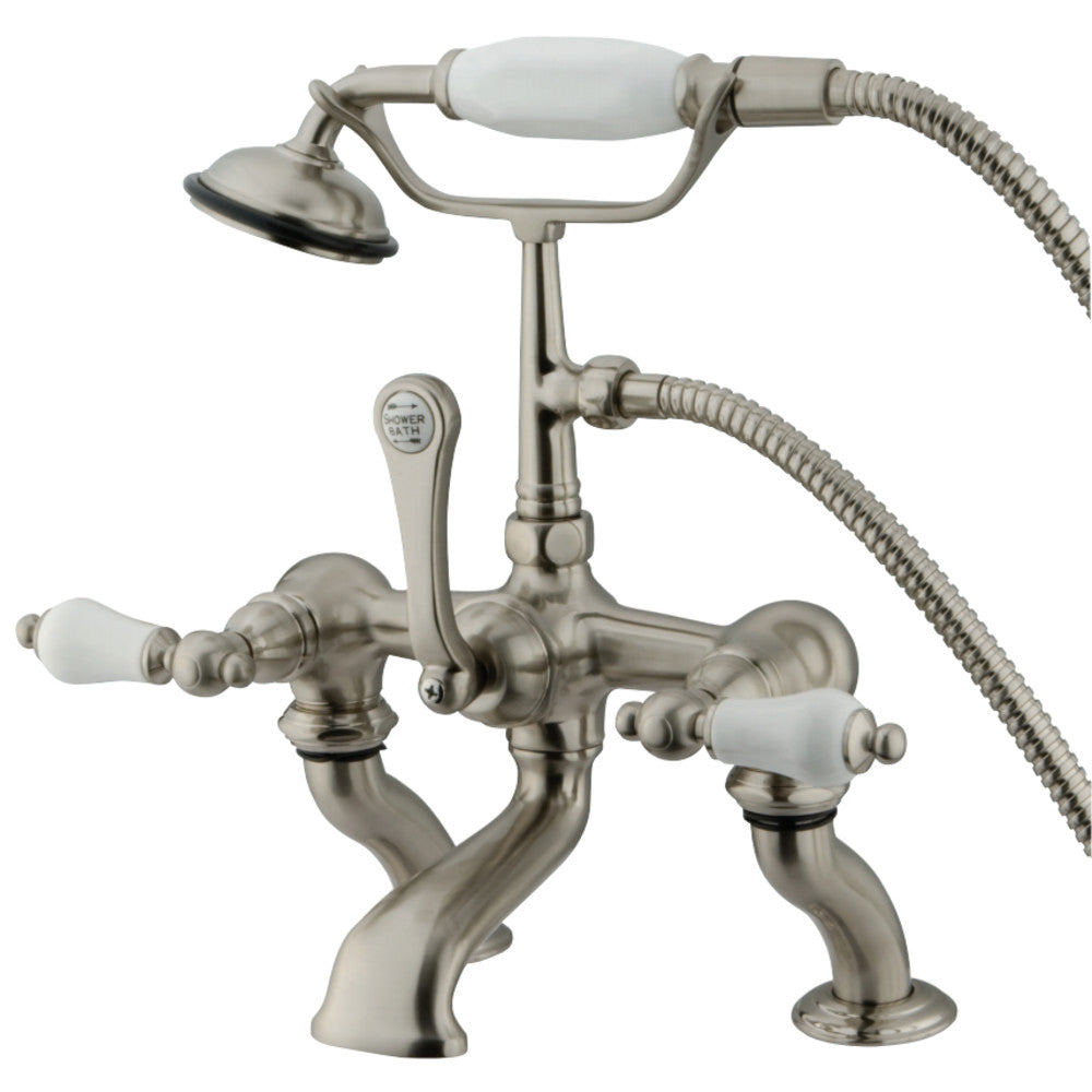 Vintage 7-Inch Deck Mount Tub Faucet with Hand Shower
