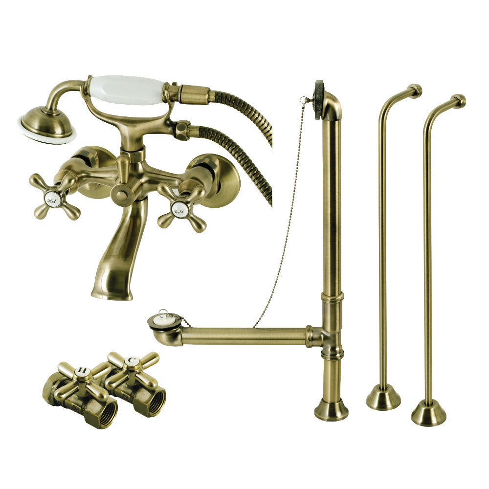 Vintage Wall Mount Clawfoot Faucet Package