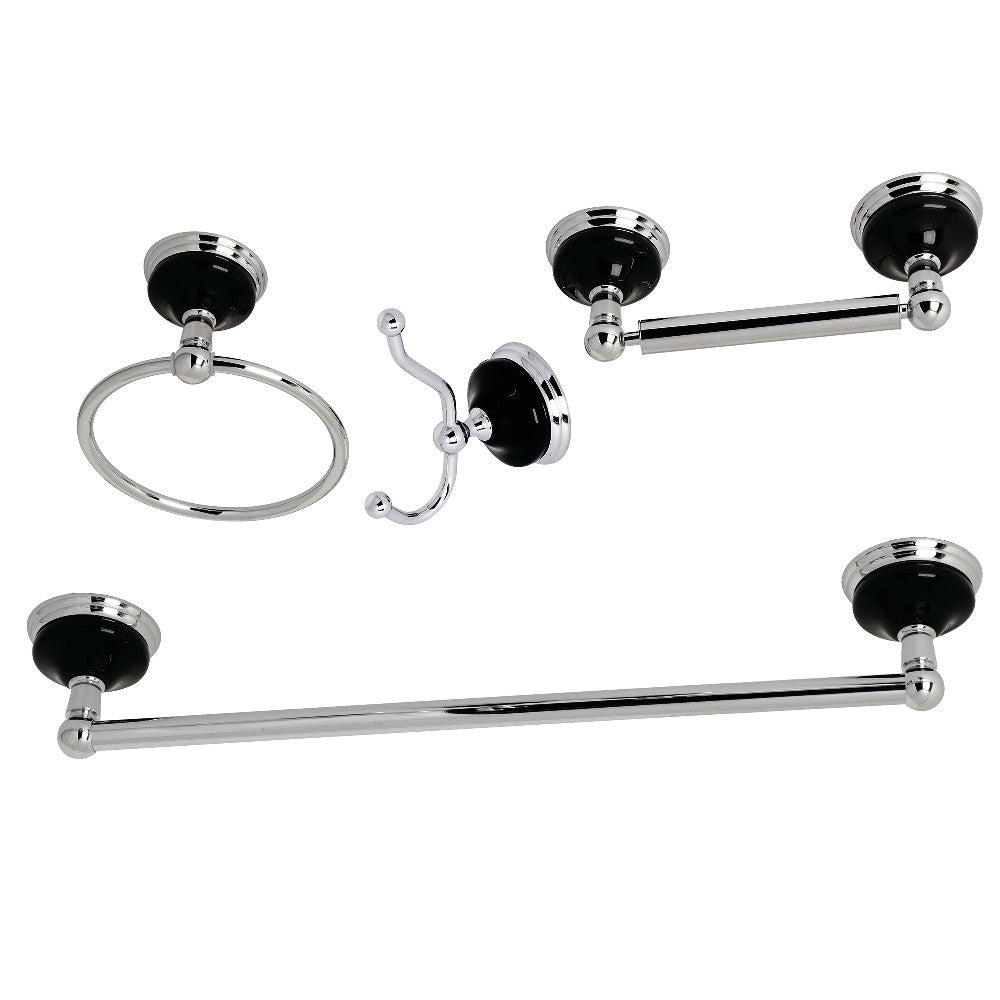 Kingston Brass Water Onyx 4-Piece Bathroom Accessory Set