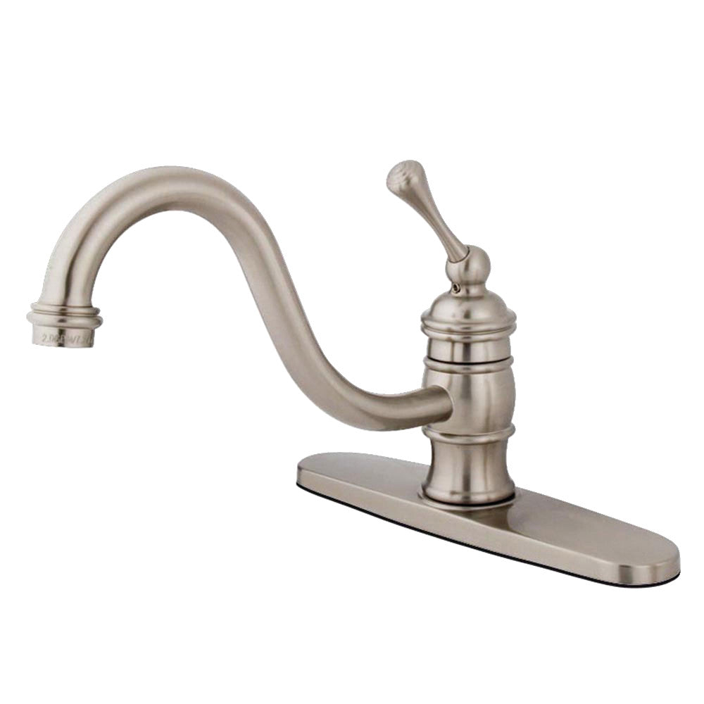 Kingston Brass KB3572BLLS 8-Inch Centerset Kitchen Faucet