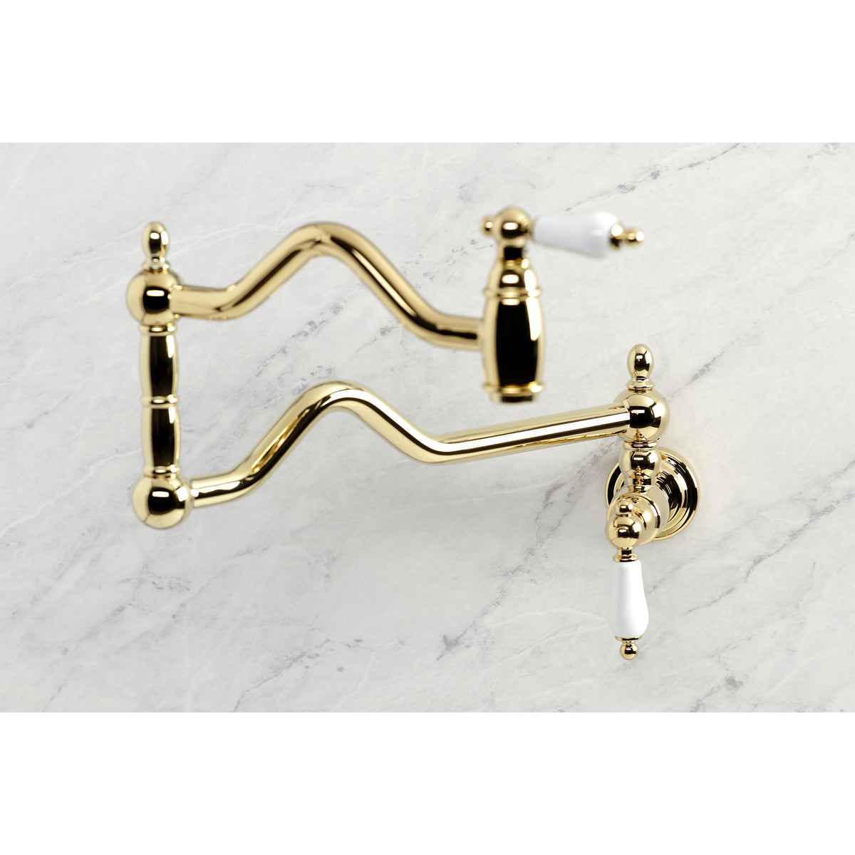 Kingston Brass KS2102PL Heritage Wall Mount Pot Filler