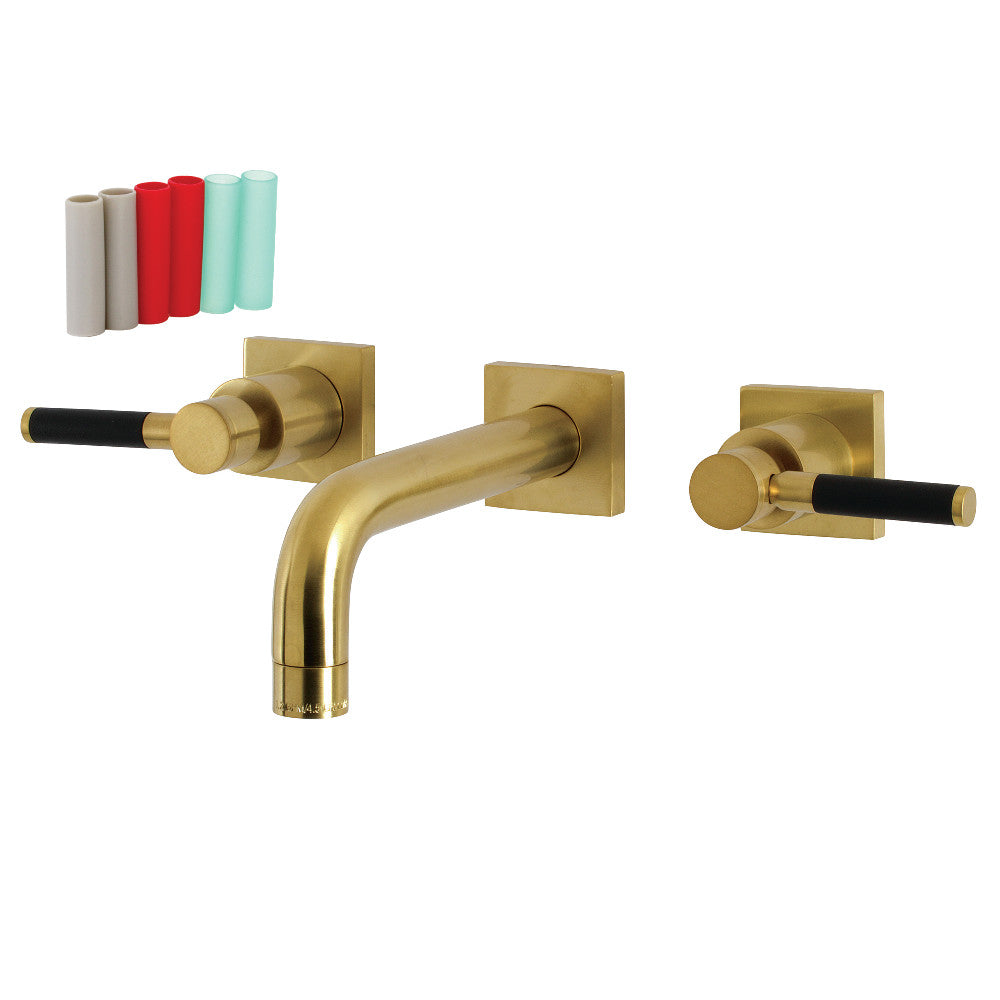 Kingston Brass KS6122DKL Ksiser Two-Handle Wall Mount Bathroom Faucet